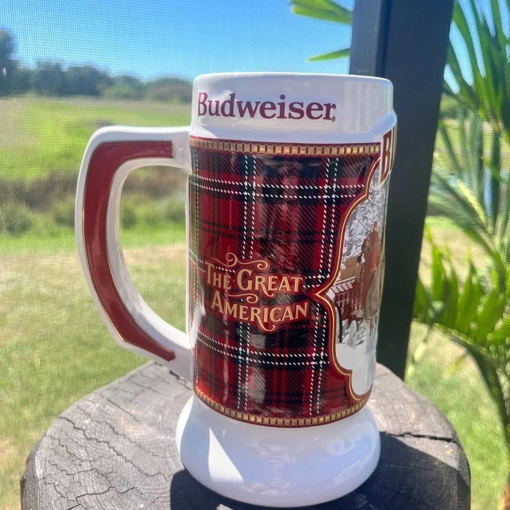 2021 Budweiser Annual Holiday Stein Plaid Design
